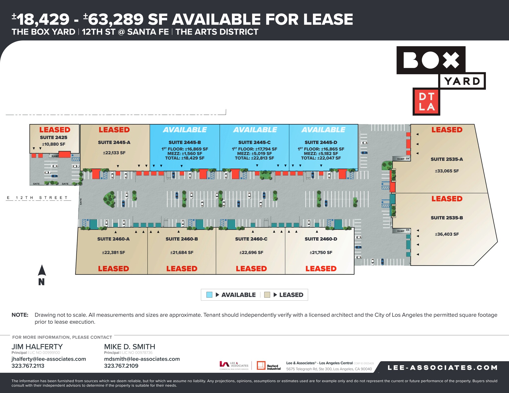 2445-2460 E 12th St, Los Angeles, CA for lease Site Plan- Image 1 of 3