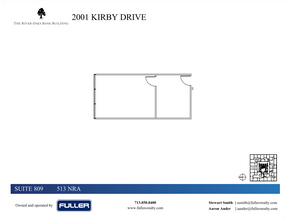 2001 Kirby Dr, Houston, TX à louer Plan d  tage- Image 1 de 1