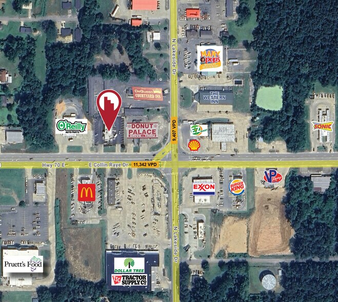 603 E Collin Raye Dr, De Queen, AR à louer - Aérien - Image 3 de 3