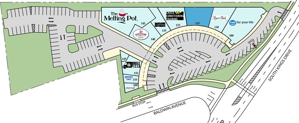 900-908 S Kings Dr, Charlotte, NC for lease - Site Plan - Image 2 of 8