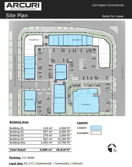 45 Carrington Blvd NW, Calgary, AB à vendre - Plan de site - Image 1 de 1