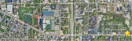 801-805 E Exchange St, Akron, OH - Aerial  map view