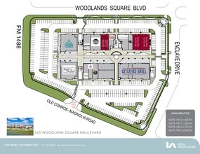 525 Woodland Square Blvd, Conroe, TX à louer Plan de site- Image 1 de 2