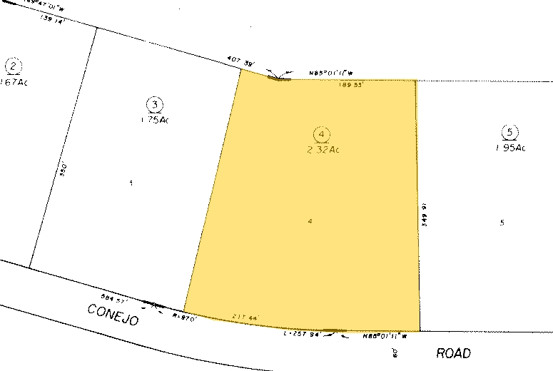 3709-3797 Old Conejo Rd, Newbury Park, CA for lease - Plat Map - Image 2 of 5