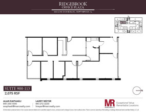 900 Skokie Blvd, Northbrook, IL à louer Plan d’étage- Image 1 de 1