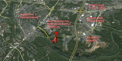 3310 Fall Hill Ave, Fredericksburg, VA - Aerial map view