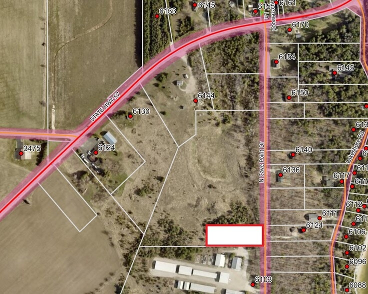 TBD Cave Point Drive, Jacksonport, WI for sale - Aerial - Image 2 of 3