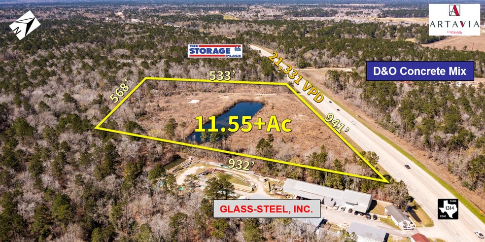 18450 FM 1314, Conroe, TX à vendre - Aérien - Image 2 de 11