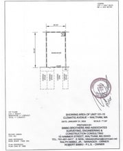 108 Clematis Ave, Waltham, MA à louer Plan d’étage- Image 1 de 1