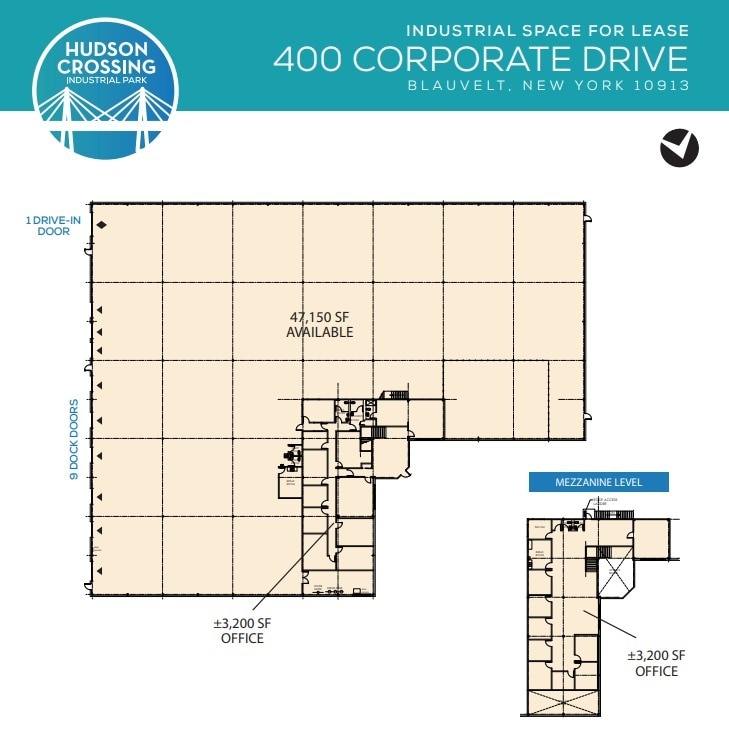 400 Corporate Dr, Blauvelt, NY à louer Plan d’étage- Image 1 de 1