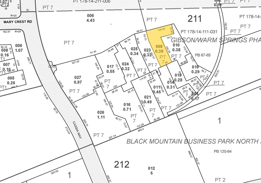 118 Cassia Way, Henderson, NV for lease - Plat Map - Image 2 of 3