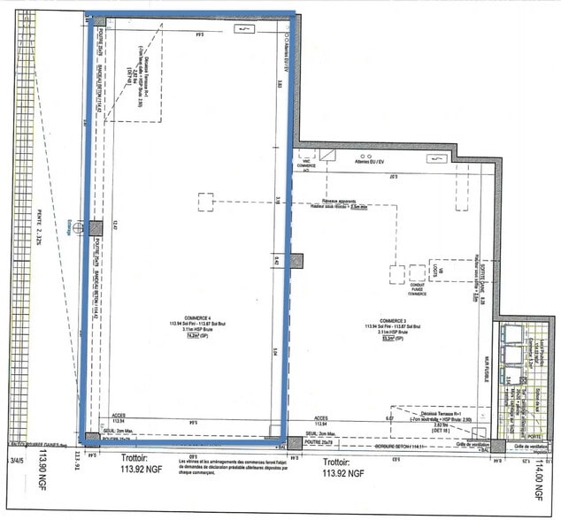 Retail in Montfermeil for lease - Floor Plan - Image 3 of 3