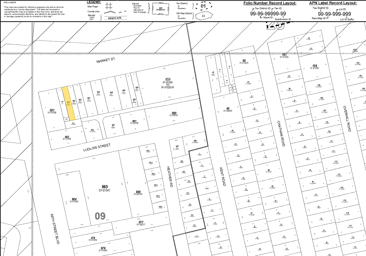 6840-6844 Market St, Upper Darby, PA à vendre Plan cadastral- Image 1 de 1