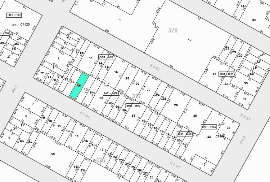243 E 7th St, New York, NY à louer - Plan cadastral - Image 1 de 2