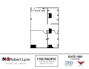 1700 Pacific Ave, Dallas, TX à louer Plan d’étage- Image 1 de 1
