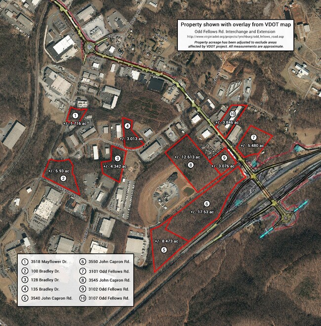 Plus de détails pour First Lynchburg Industrial Park, Lynchburg, VA - Terrain à vendre