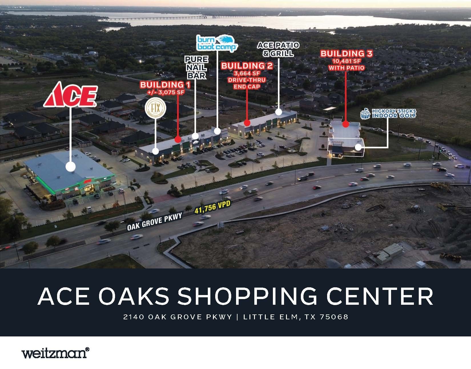 2140 Oak Grove Pky, Little Elm, TX for lease Aerial- Image 1 of 5