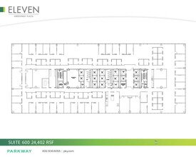 11 Greenway Plz, Houston, TX à louer Plan d  tage- Image 1 de 1