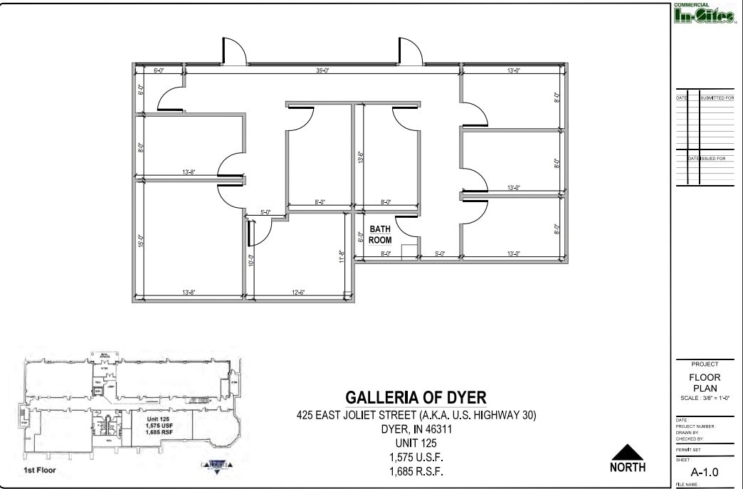 425 Joliet St, Dyer, IN 46311 - Unit 125 -  - Floor Plan - Image 1 of 4