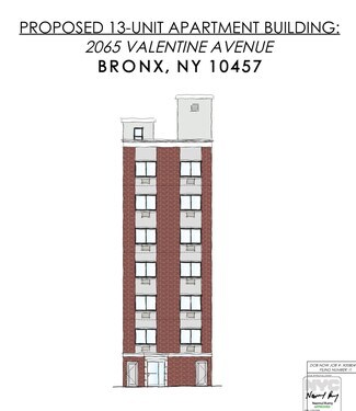 Plus de détails pour 2065 Valentine Ave, Bronx, NY - Terrain à vendre