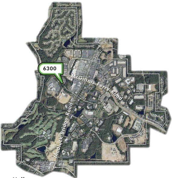 6300 Hospital Pky, Johns Creek, GA for lease - Aerial - Image 2 of 4