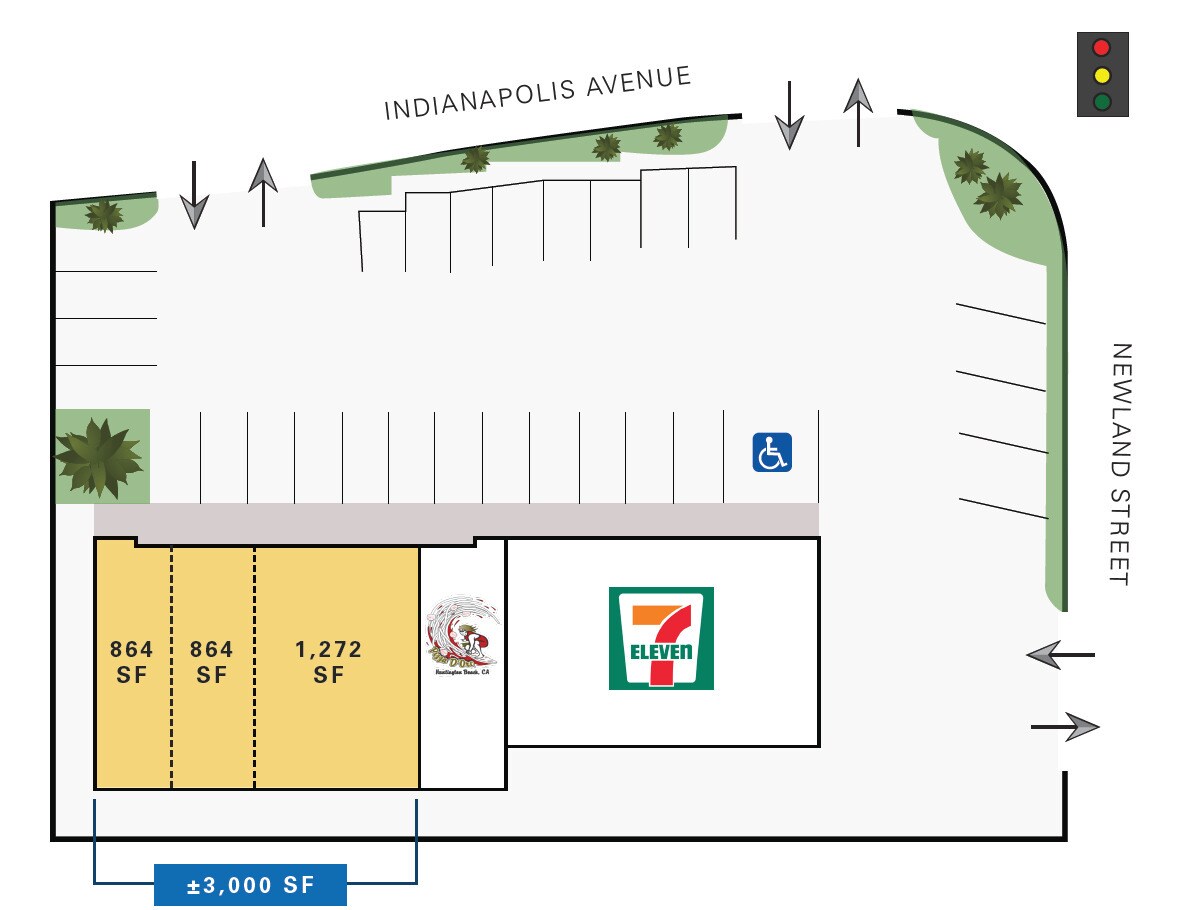 8462-8472 Indianapolis Ave, Huntington Beach, CA à louer Plan de site- Image 1 de 1