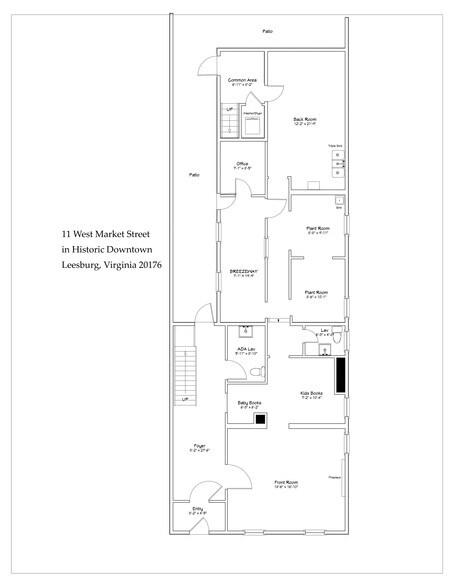 11 W Market St, Leesburg, VA à louer - Plan d’étage - Image 3 de 24