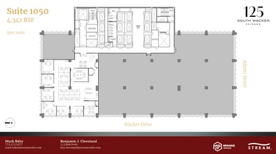 125 S Wacker Dr, Chicago, IL à louer Plan d’étage- Image 1 de 1