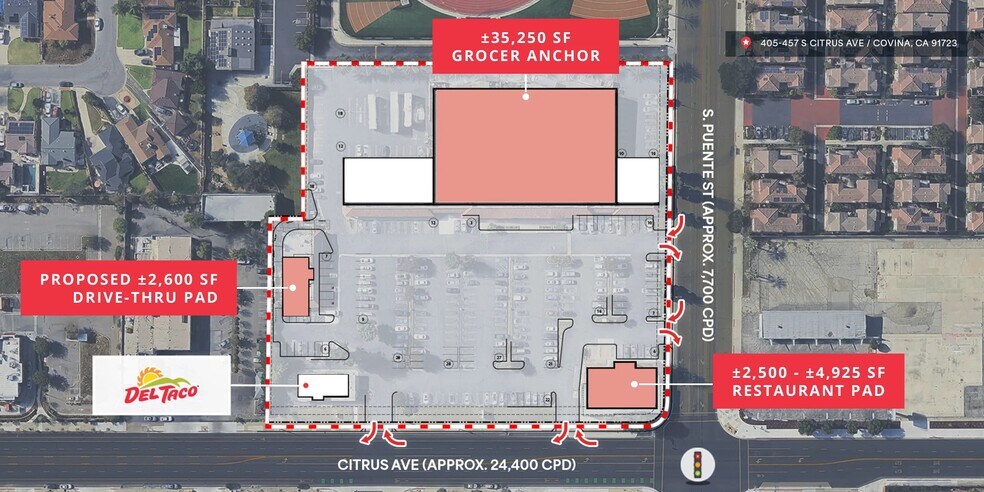 403-471 S Citrus Ave, Covina, CA à louer - Photo du bâtiment - Image 3 de 7
