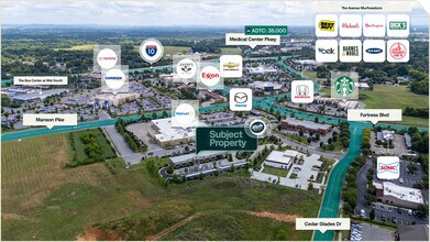 3914 Cedar Glades Dr, Murfreesboro, TN - AERIAL  map view