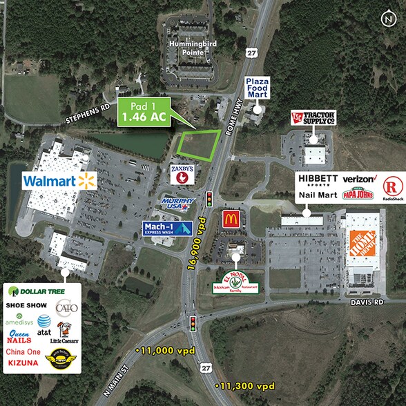 1585 Rome Hwy, Cedartown, GA à vendre - Photo du bâtiment - Image 1 de 1