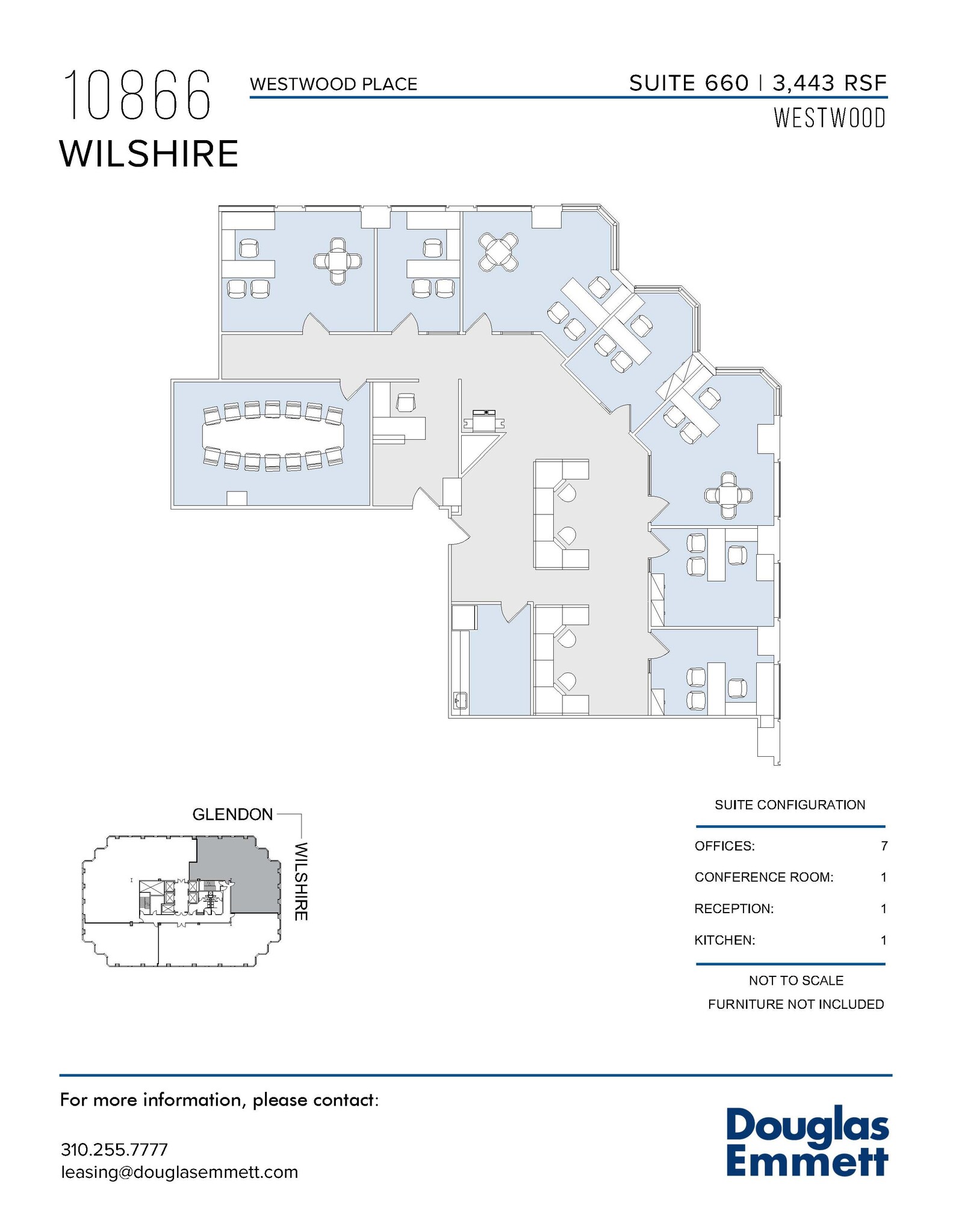 10866 Wilshire Blvd, Los Angeles, CA for lease Floor Plan- Image 1 of 1