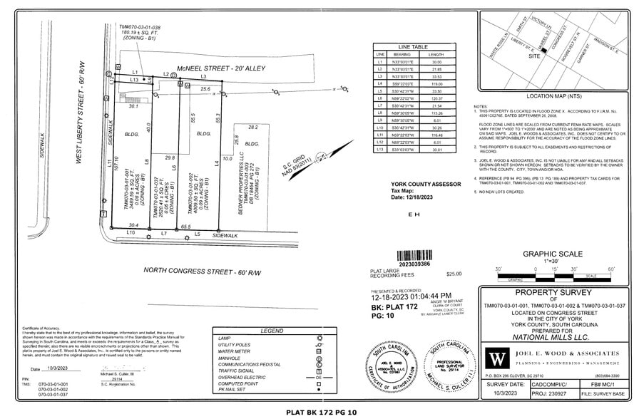 5 N Congress St, York, SC for lease - Plat Map - Image 3 of 3