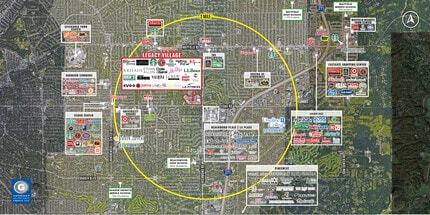 24149-25389 Cedar Rd, Lyndhurst, OH - Aerial map view - Image1