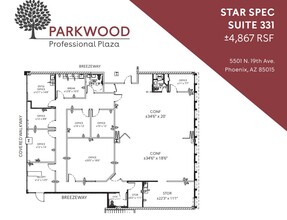5501 N 19th Ave, Phoenix, AZ for lease Floor Plan- Image 1 of 1