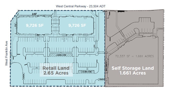 292 W Central Pky, Altamonte Springs, FL à vendre - Plan de site - Image 2 de 5