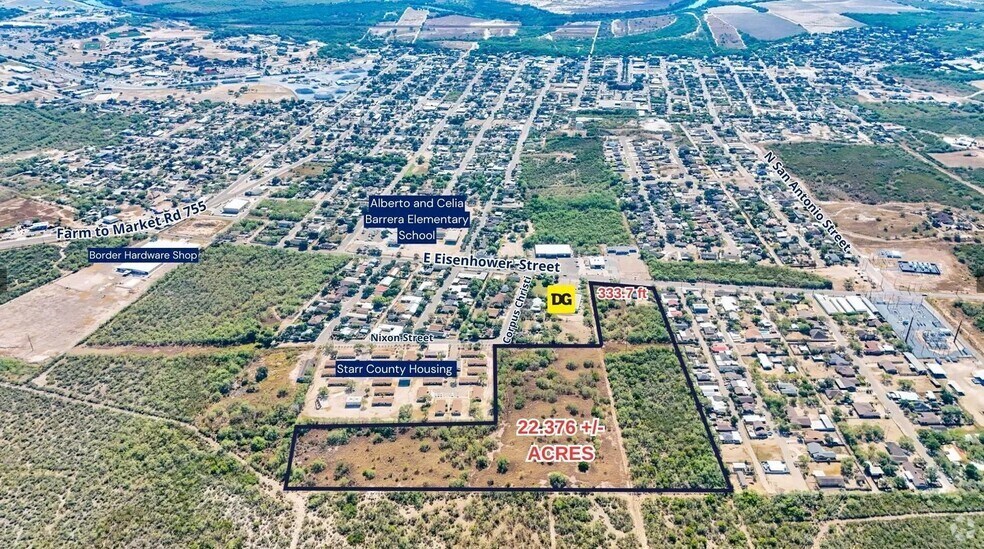 109 E Eisenhower St, Rio Grande City, TX à vendre - Aérien - Image 2 de 3
