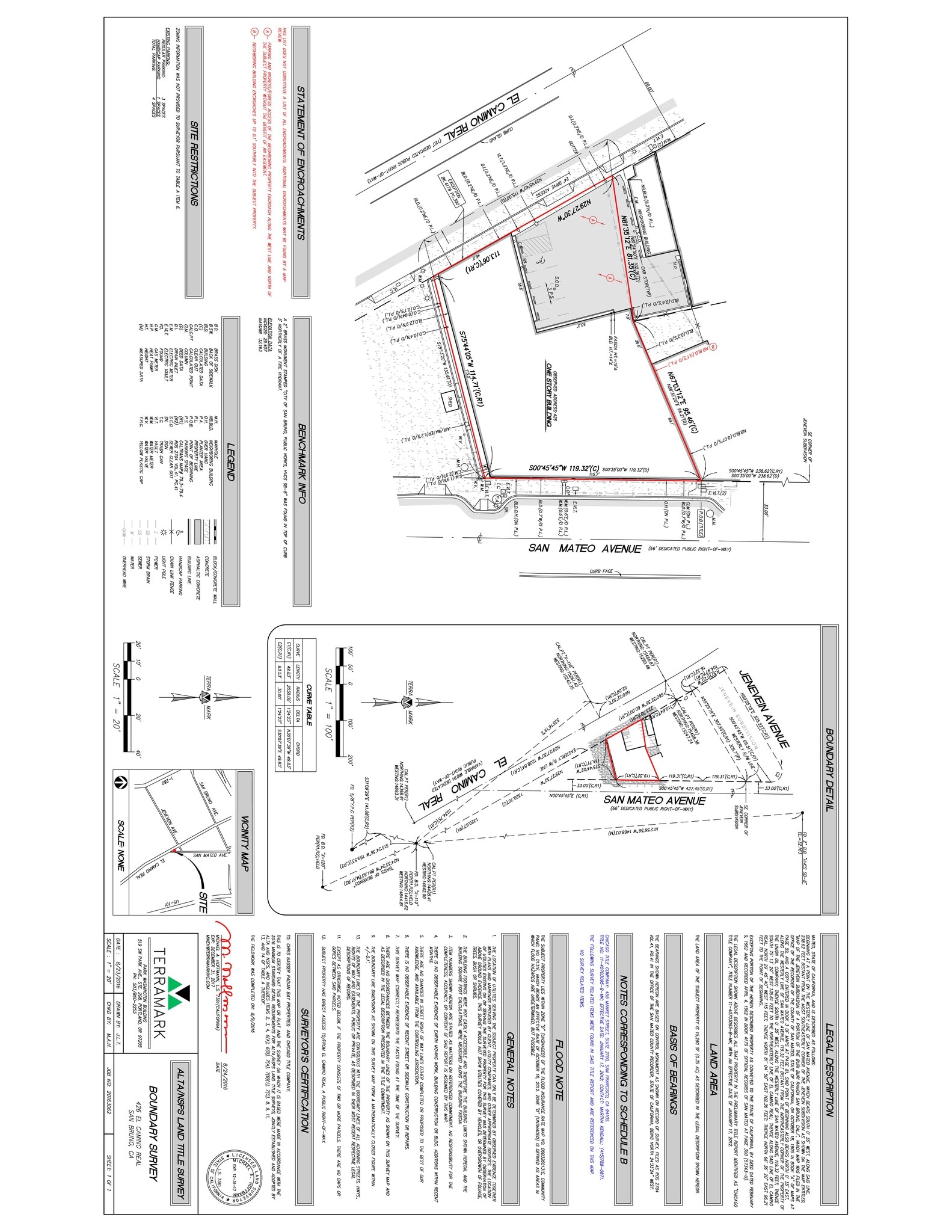 426 El Camino Real, San Bruno, CA à louer Plan de site- Image 1 de 1