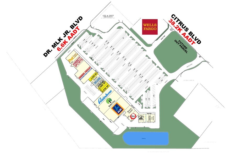 2219-2259 Citrus Blvd, Leesburg, FL à louer - Photo du bâtiment - Image 2 de 10