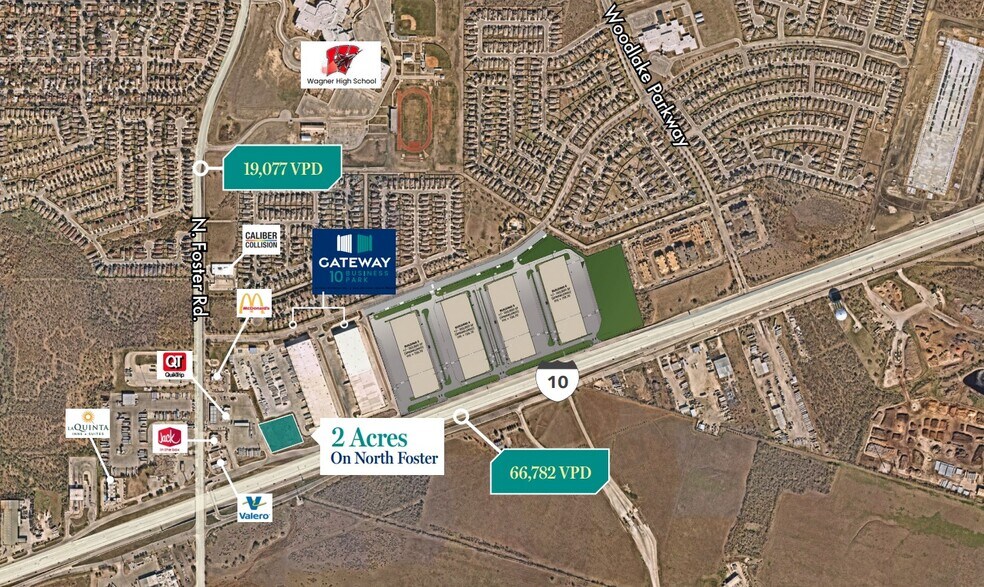 IH-10 E & Foster Road, San Antonio, TX à vendre - Photo du bâtiment - Image 1 de 3