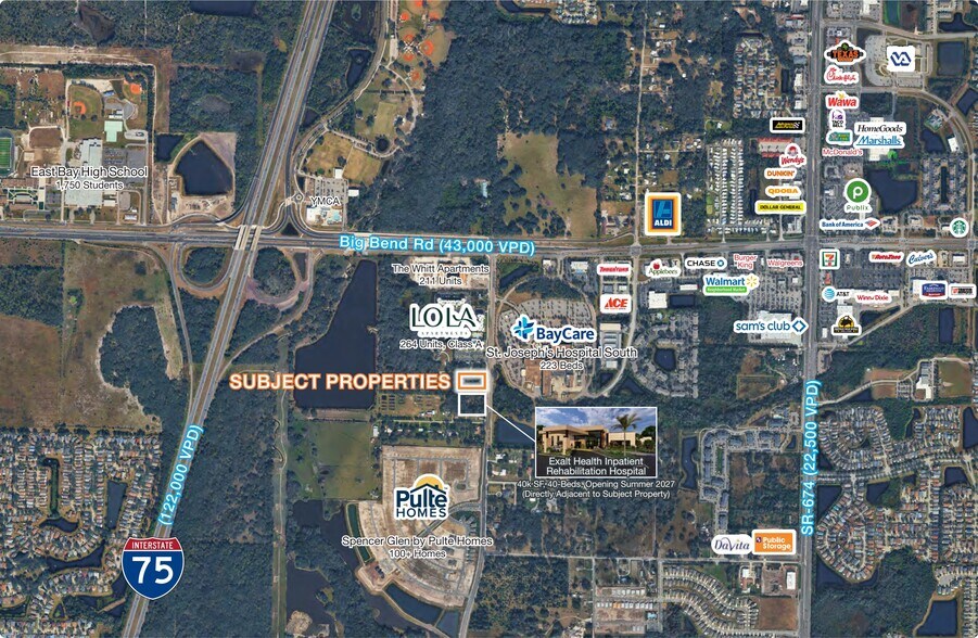 9925 Ridgecrest Dr, Riverview, FL à vendre - Aérien - Image 2 de 2