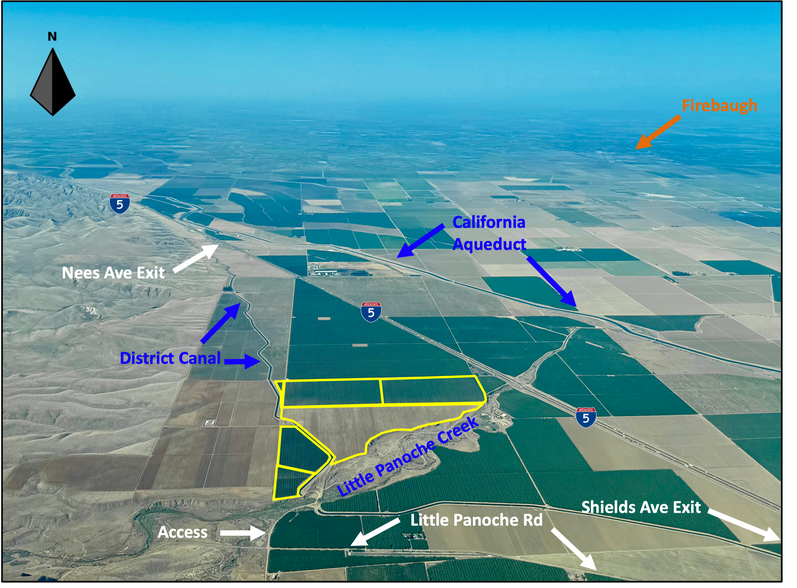 0 Little Panoche Road, Firebaugh, CA for sale - Aerial - Image 1 of 6