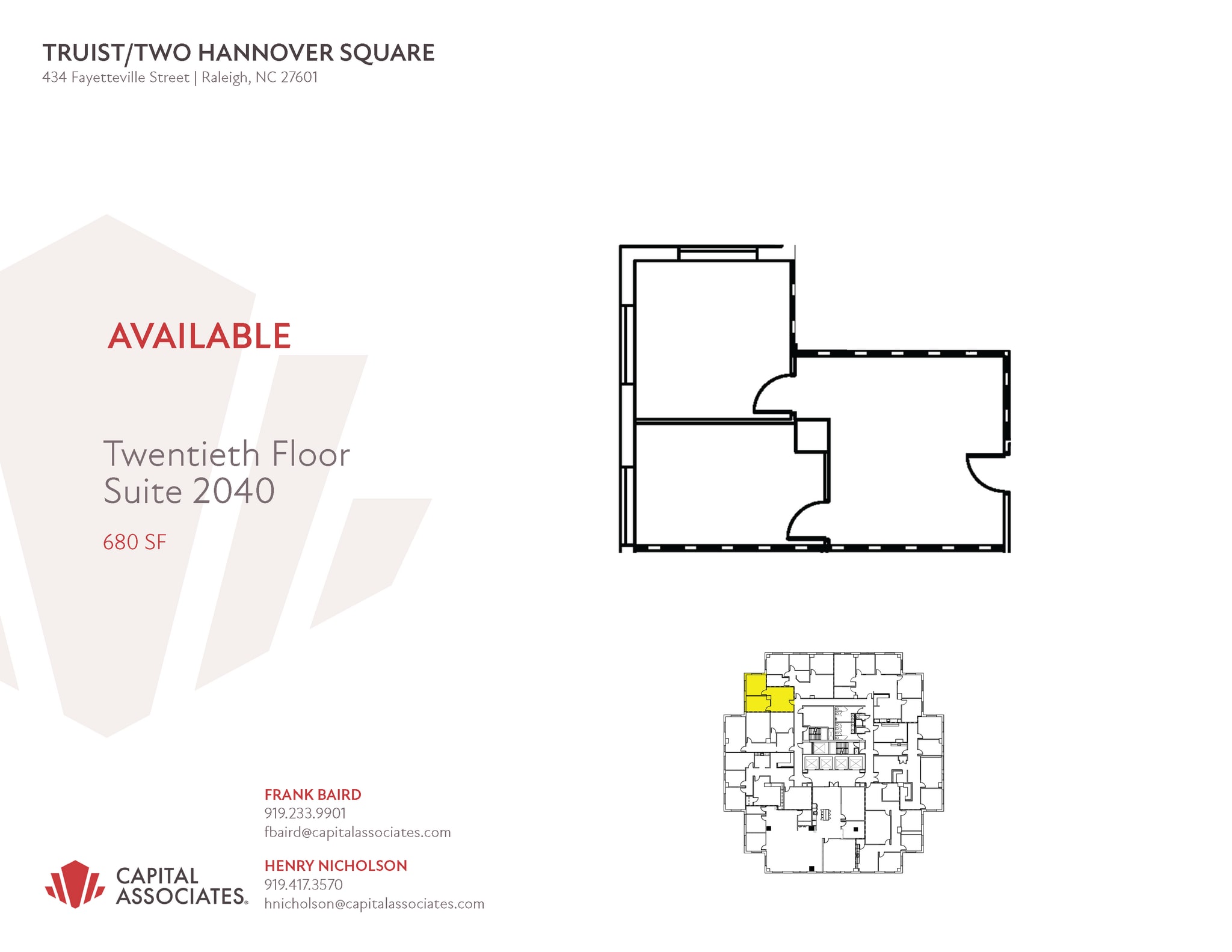 434 Fayetteville St, Raleigh, NC à louer Photo intérieure- Image 1 de 1