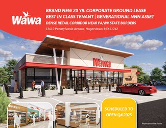 Plus de détails pour Wawa, Hagerstown, MD - Commerce de détail à vendre