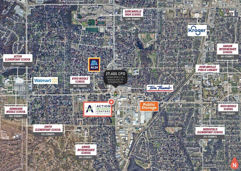 703 S Cedar Ridge Dr, Duncanville, TX à vendre - Aérien - Image 3 de 9