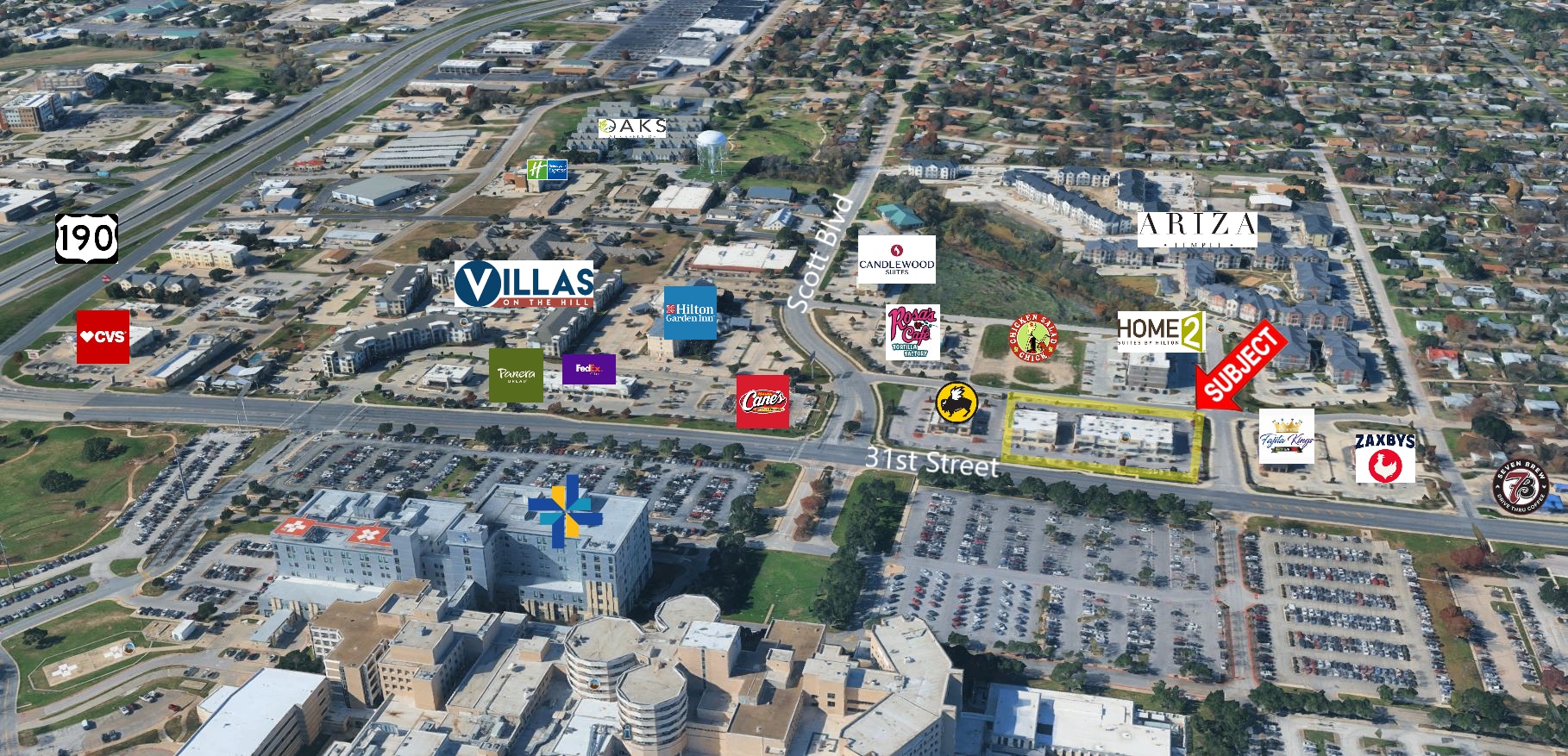 2102 S 31st St, Temple, TX for lease Aerial- Image 1 of 3