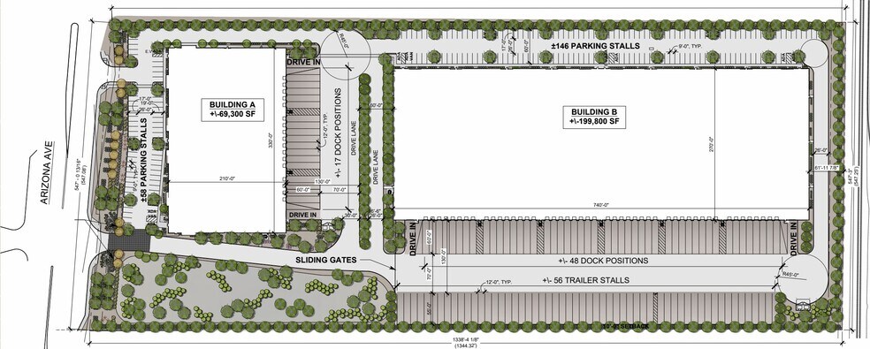 1703 S Arizona Ave, Chandler, AZ for lease - Site Plan - Image 2 of 2