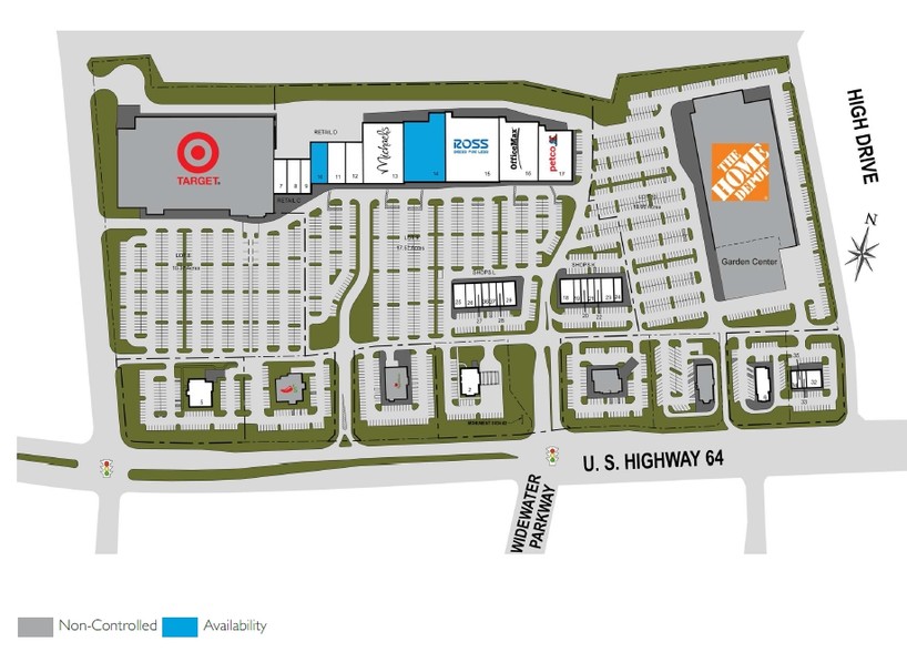 1002-1018 Shoppes At Midway Dr, Knightdale, NC à vendre - Plan de site - Image 1 de 1