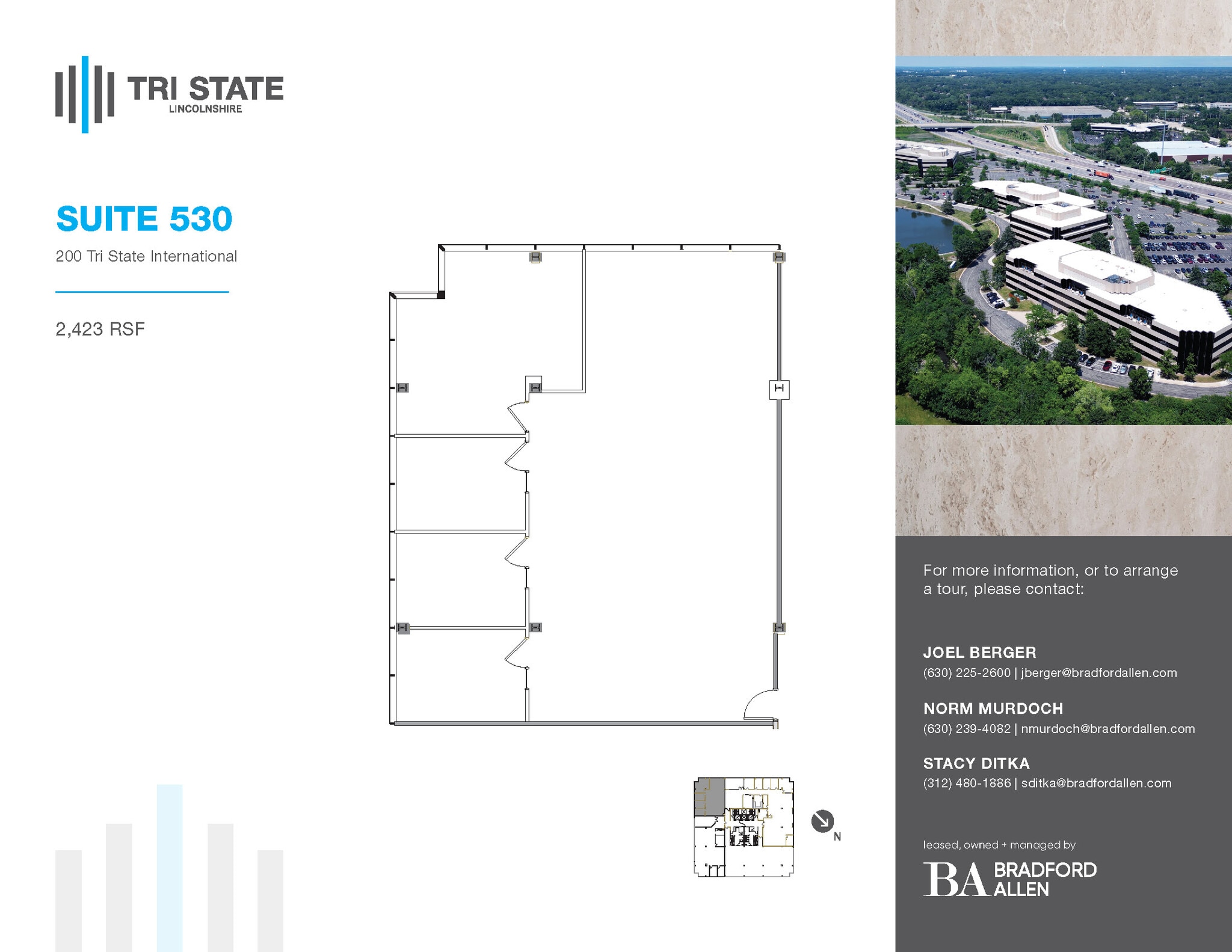 300 Tri State International, Lincolnshire, IL for lease Floor Plan- Image 1 of 1