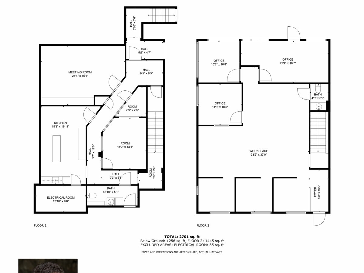 105 Corporate Dr E, Langhorne, PA 19047 - Unit 105 - - Floor Plan - Image 1 of 2